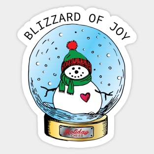 Blizzard of Joy Sticker